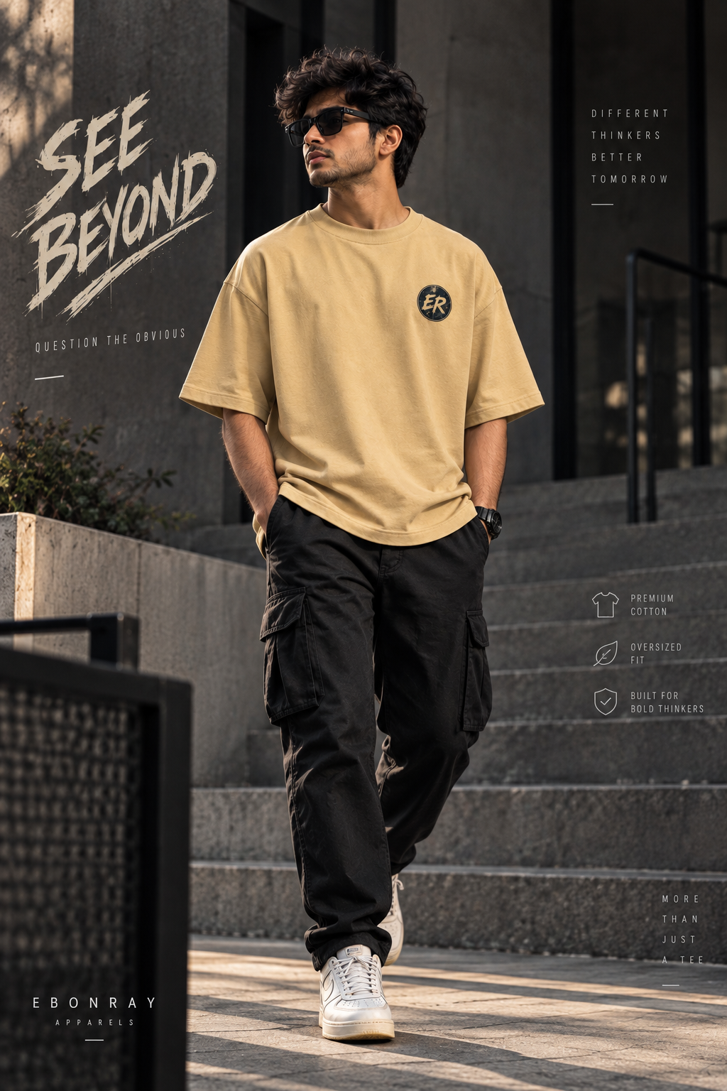 EbonRay SEE BEYOND Oversized Tee