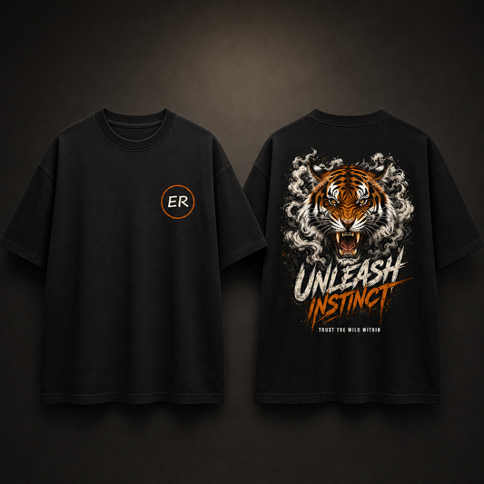 EbonRay UNLEASH INSTINCT Oversized Tee